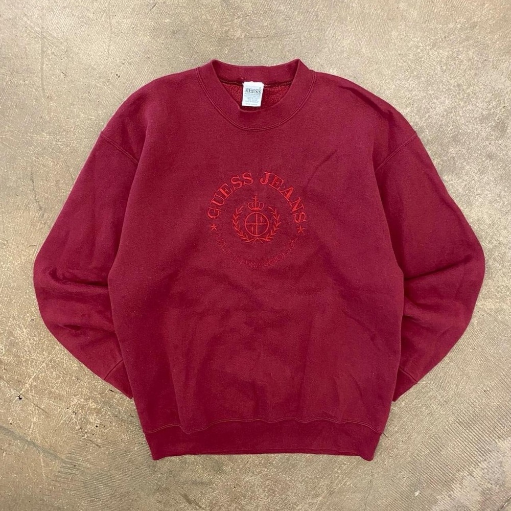 Vintage Guess Jeans 90s Sweatshirt By Georges Marciano Embroidery Crewneck Large